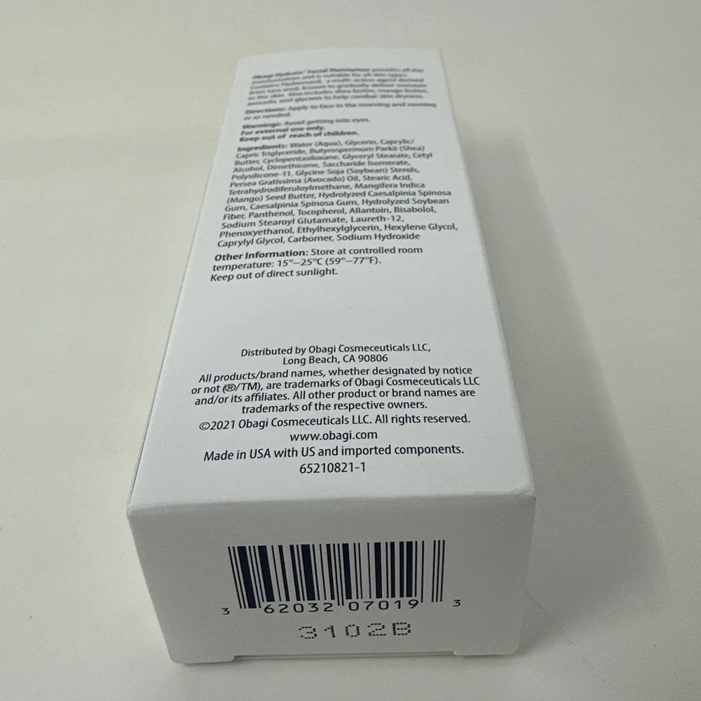Obagi Medical Hydrate Facial Moisturizer 1.7oz NIB Shea Mango Butter‎ Avacado